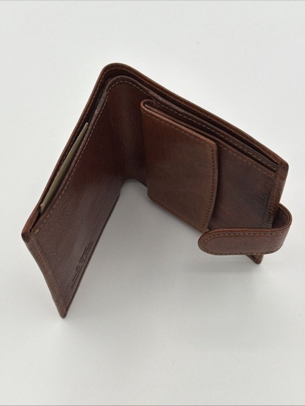 The Bridge Italian Leather Bi-fold Wallet, Brown, NWT - Picture 11 of 12
